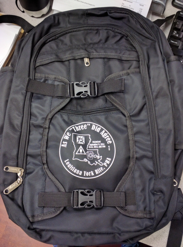 Louisiana York Rite | Contemporary Printed Backpack
